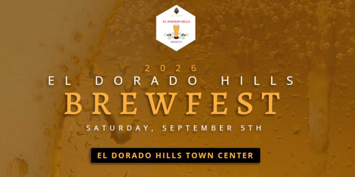 Text" 2026 El Dorado Hills Brewfest. Saturday, September 5th. El Dorado Hills Town Center"